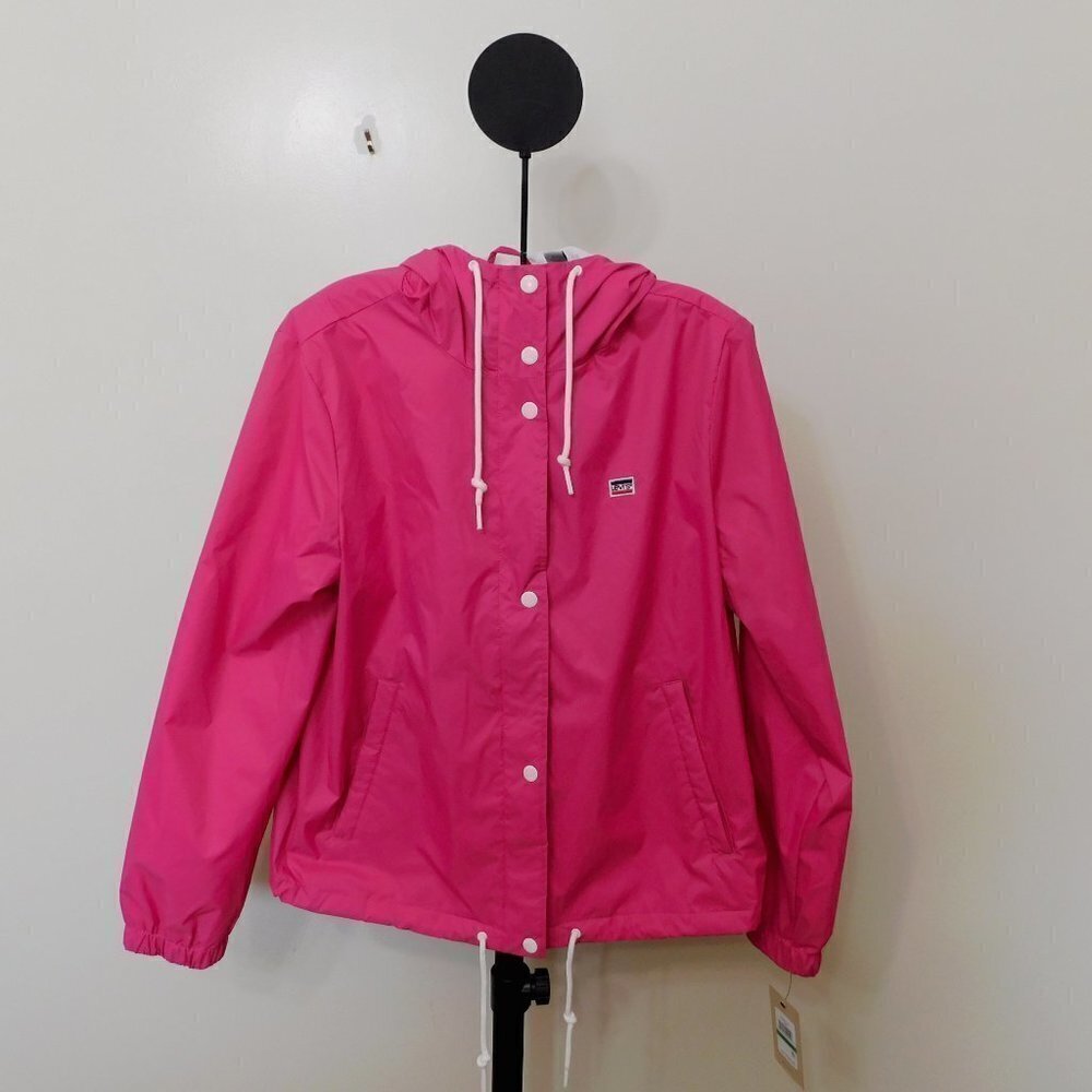 JR14 Levi's Pink Women's Retro Hooded Windbreaker Jacket - Size L